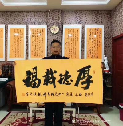 字画代理威977805476日记-魏鸿，男，河北邢台南宫人，红色书画家、中国老年书画研究会会员、中国楹联学会会员、【图6】