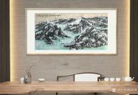 艺术家杨牧青日记:名称：大写意国画《仁如山水自吉祥》
规格：136cmx68【图0】