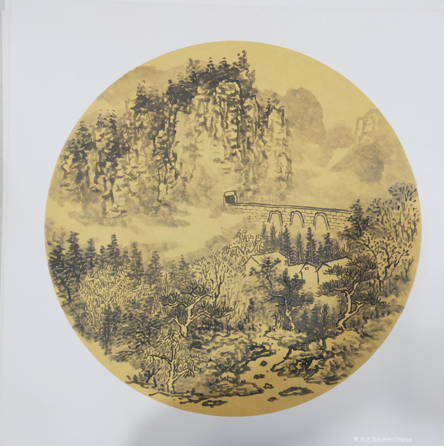 宋保江国画作品《《家山新貌》》【图0】