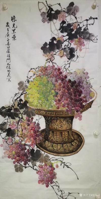 徐如茂日记-国画花鸟画《珠光累累》《天香醉人归》；
病树前头万木春，但愿四月能下楼，宅家创【图3】