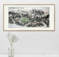 艺术家杨牧青日记:名称：大写意国画《有希望的黄土大塬》
规格：137cmx7【图0】