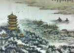 刘应雄日志-国画山水画《黄鹤楼的春天》，尺寸六尺横幅96X180CM,庚【图3】