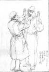 赵国毅日志-抗击新型冠状病毒疫情人物速写作品《争分夺秒》《武汉方庄医院的【图5】