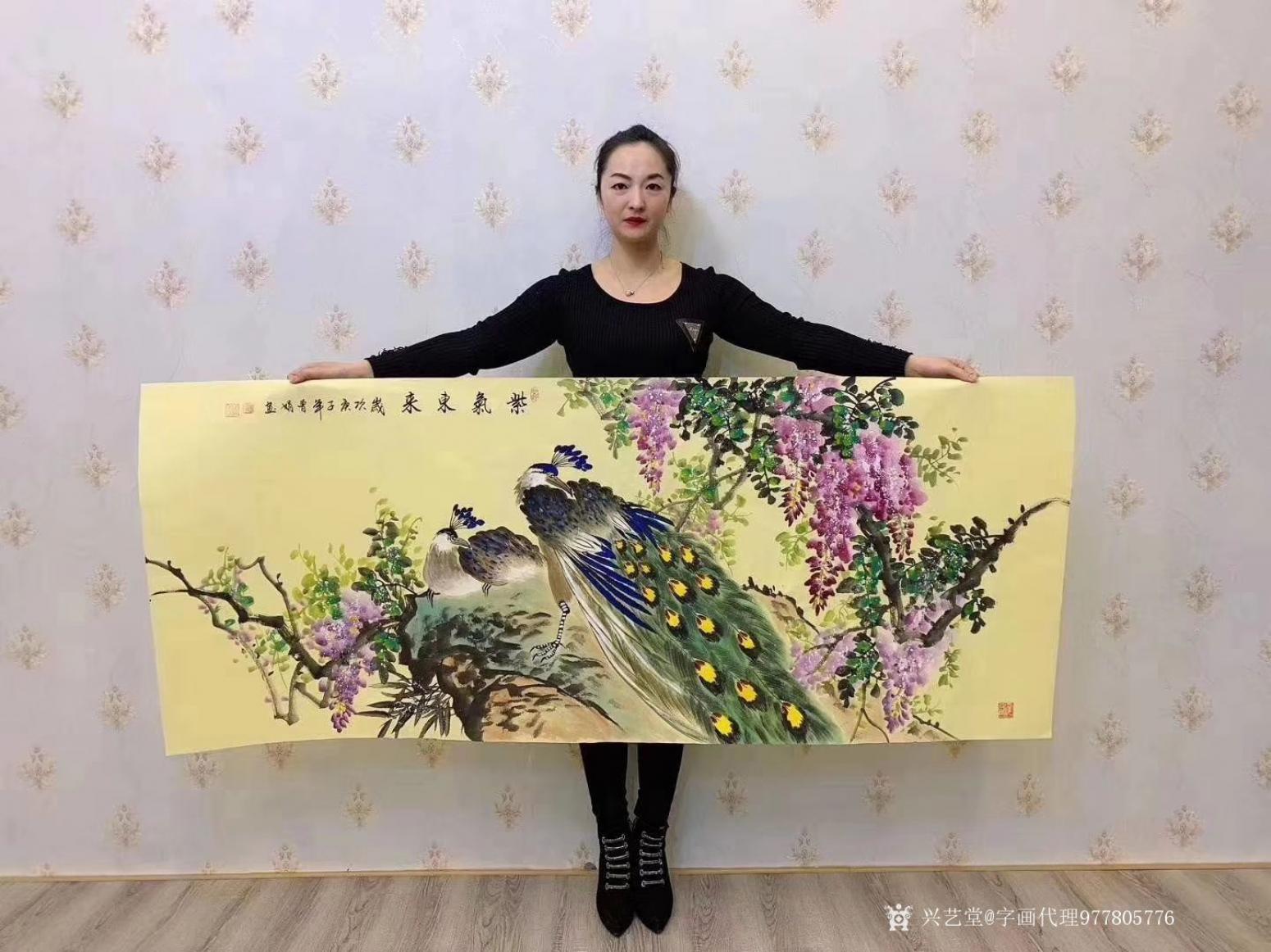 字画代理威977805476国画作品《蕾丝金线牡丹水晶牡丹》【图3】