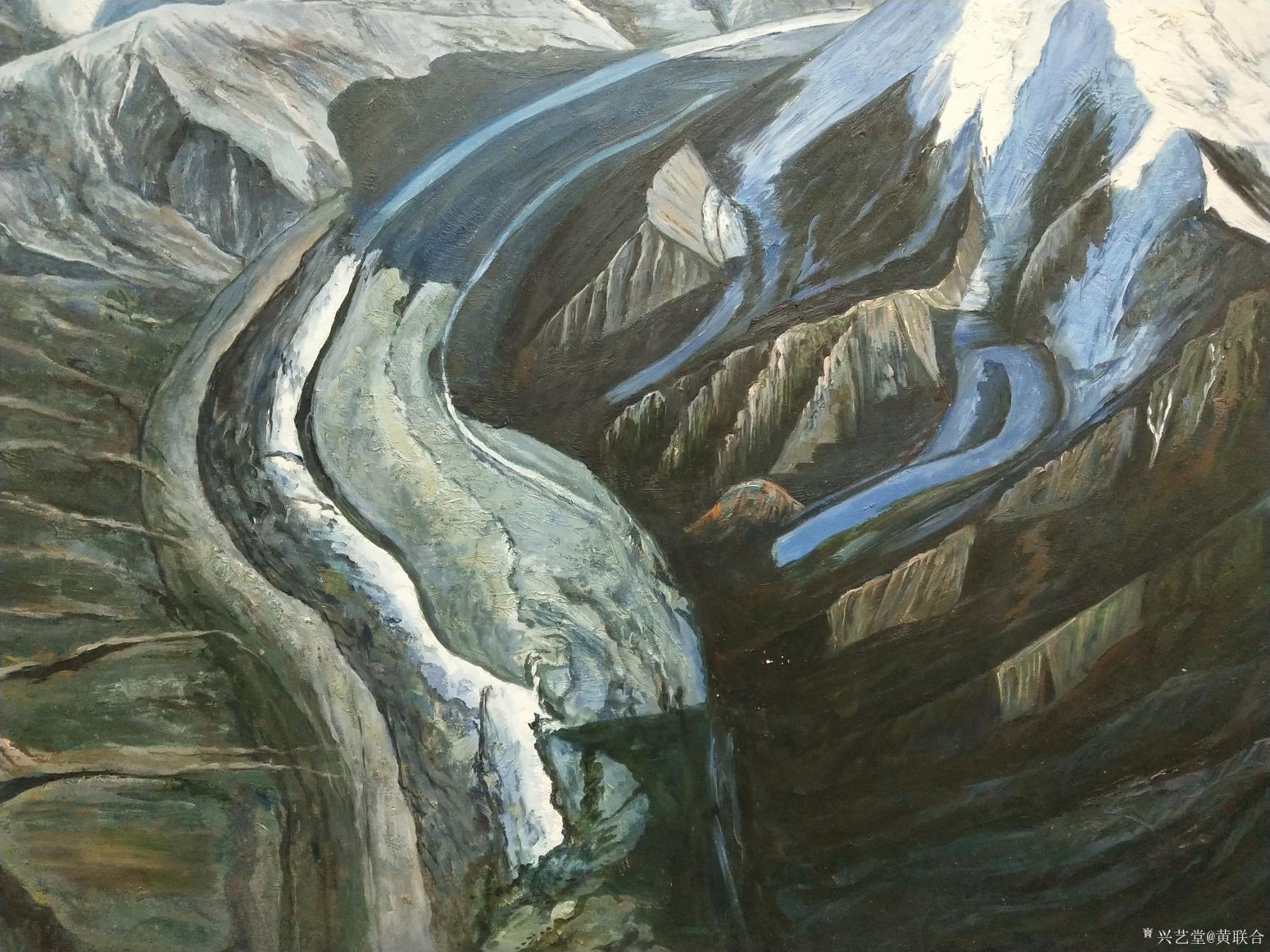 黄联合油画作品《雪山》【图3】