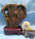 荆古轩藏宝-芙蓉冰冻雪花石雕件天然奇石结构石；
在天然与雕琢之间——说【图4】