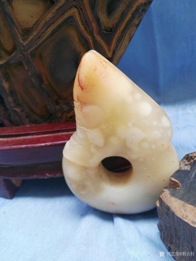 荆古轩收藏-芙蓉冰冻雪花石雕件天然奇石结构石；
在天然与雕琢之间——说明1.天然奇石结构石【图6】