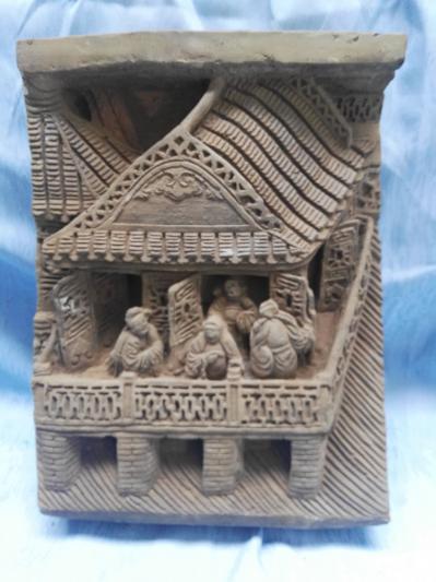 荆古轩收藏-荆门收藏——清代早期人物老砖雕欣赏。【图1】