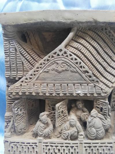 荆古轩收藏-荆门收藏——清代早期人物老砖雕欣赏。【图6】