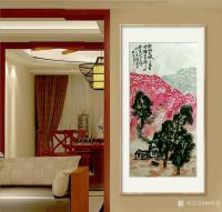 艺术家杨牧青日记:名称：大写意国画《胸纳天地万古之妙相，笔开山水百代之风》
【图0】