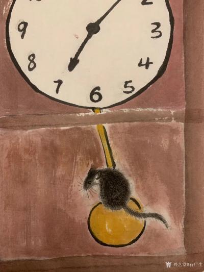 石广生日记-国画花鸟画《谁说世界停摆》；
画中有话，石画石说。据说疫情当下，世界多个国家各【图3】