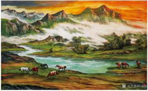 艺术品图片：艺术家叶英伦国画作品名称《美景逸趣图》价格8899233.00 元