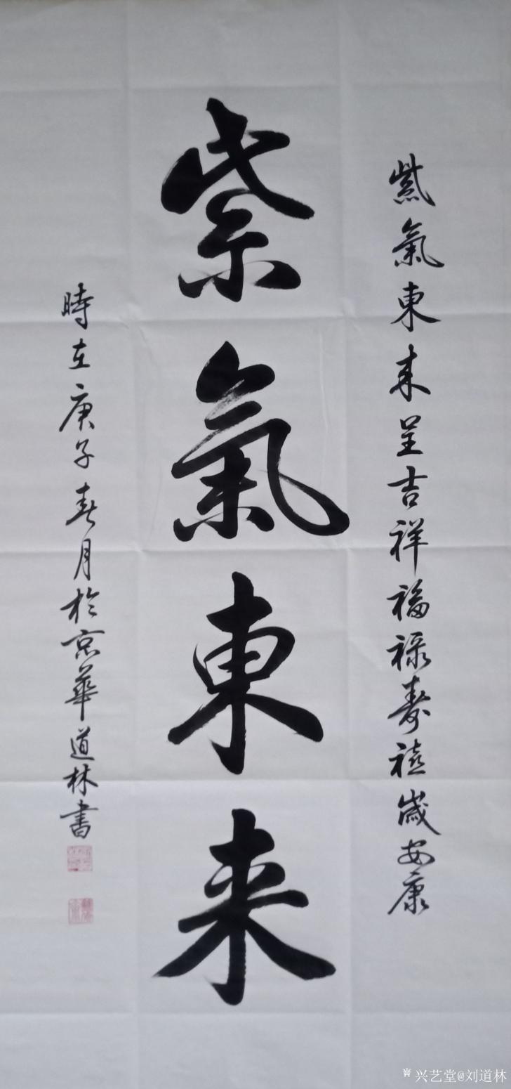 刘道林书法作品《行书-紫气东来》【图0】