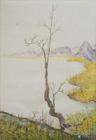 艺术家王征明日记:水意画春夏秋冬四季图，宁静、空灵，请欣赏；
水意画：以无法【图0】