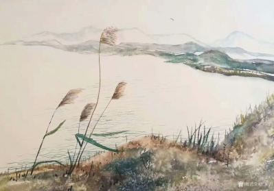 王征明日记-水意画春夏秋冬四季图，宁静、空灵，请欣赏；
水意画：以无法的形式表达意。（即在【图3】