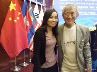 胡静生活-亚洲美术家小镇艺术高端论坛上，偶遇恩师列宾美院克林姆·李教授，意外的惊喜，我们一【图3】