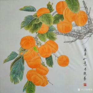 傅饶国画作品《花鸟-万事如意》价格800.00元