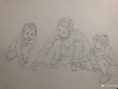 周海波日记-水彩人物画《不得返学的孩子》；
时间有限，只好关注身边的事物，《不得返学的孩子【图1】