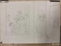 艺术家周海波日记:抗疫作品水彩画《我轻轻的关门》进行中....
观点：绘画不【图0】