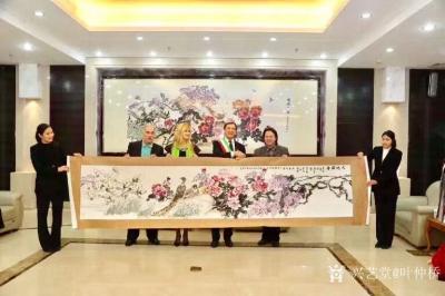 叶仲桥收藏-日前世界知名石材行业老大意大利卡拉拉市徐总参观考察我的工作室。广东美协理事、云浮【图2】