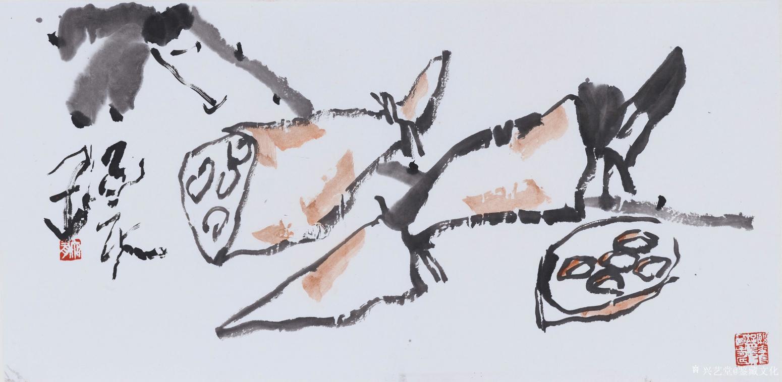 鉴藏文化国画作品《写意蔬果》