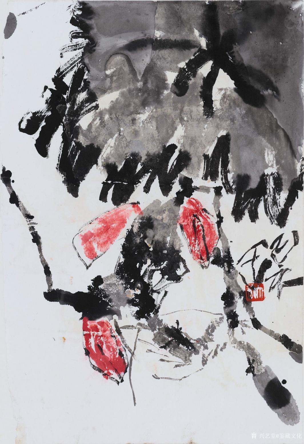 鉴藏文化国画作品《学白石老人》