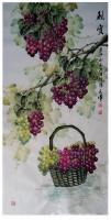 艺术家字画代理威977805476日记:签约画家党文军老师葡萄作品欣赏
党文军字俊逸，秋风堂主人，【图0】