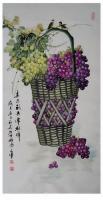 艺术家字画代理威977805476日记:签约画家党文军老师葡萄作品欣赏
党文军字俊逸，秋风堂主人，【图3】