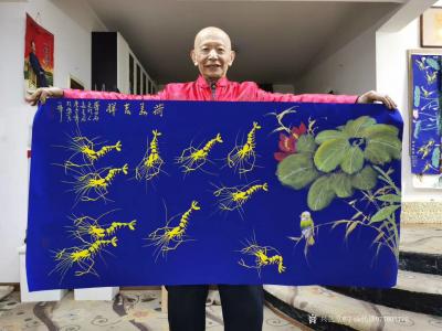 字画代理威977805476日记-齐白石弟子董长青老师作品《吉祥通春》，国画大师，签约画家【图1】