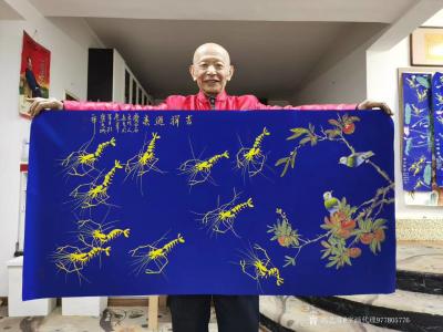 字画代理威977805476日记-齐白石弟子董长青老师作品《吉祥通春》，国画大师，签约画家【图2】