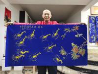 艺术家字画代理威977805476日记:齐白石弟子董长青老师作品《吉祥通春》，国画大师，签约画家【图1】