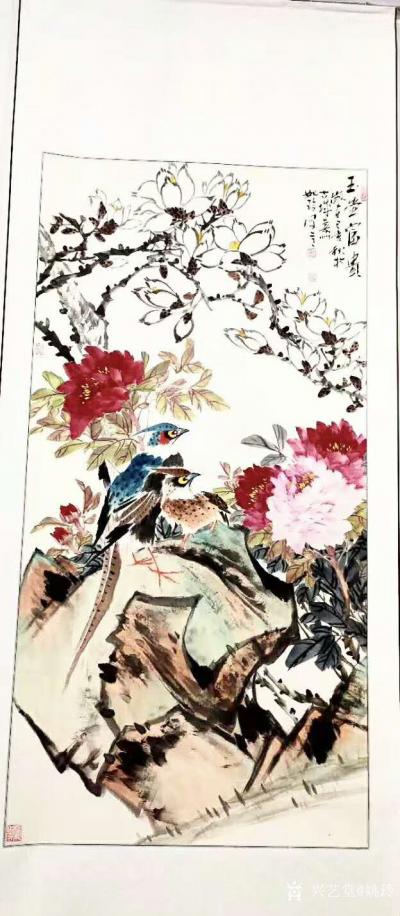 姚玲生活-2019淮南市中国画、少儿书画展（庆祝华诞70载，共绘美丽中国梦），主办单位：淮【图2】