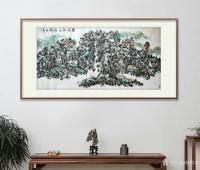 艺术家杨牧青日记:名称：大写意国画《闻远知近》
规格：137cm×70cm/【图0】