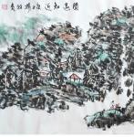 杨牧青日志-名称：大写意国画《闻远知近》
规格：137cm×70cm/【图3】