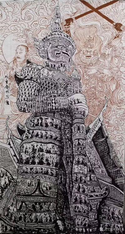 马培童收藏-郭建宁评鉴马培童(8)对话董伯仁
 马培童(图一)立足于生活艺术，在绘画技法上【图3】