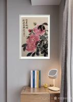 艺术家石广生日记:国画花鸟画《你若盛开清风自来》;
胡乱涂两笔，算是520情【图1】