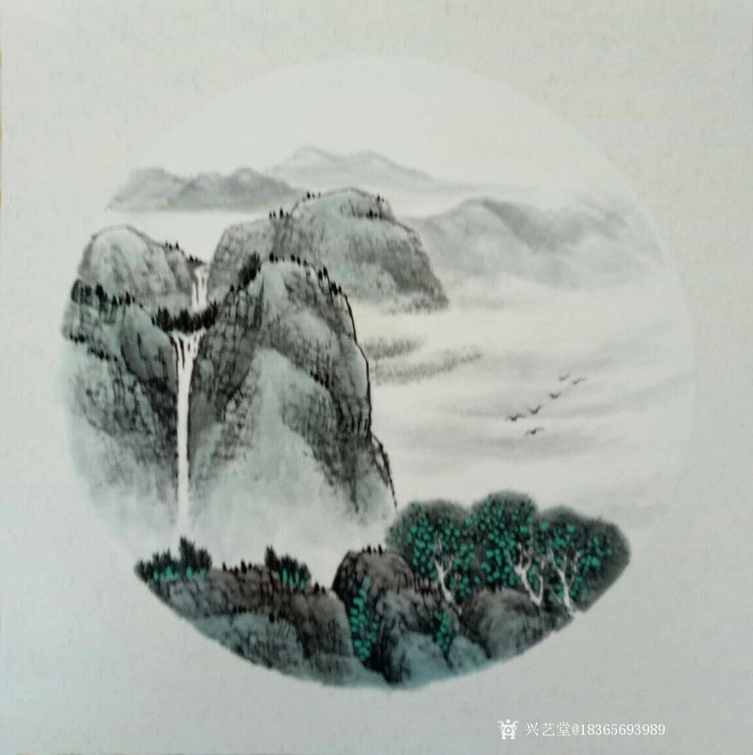 18365693989国画作品《山水画小品》【图2】