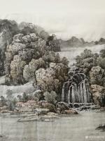 艺术家陈庆明日记:新创作的6尺国画山水画作品《春之韵》，愿祖国的江山春意盎然，【图4】