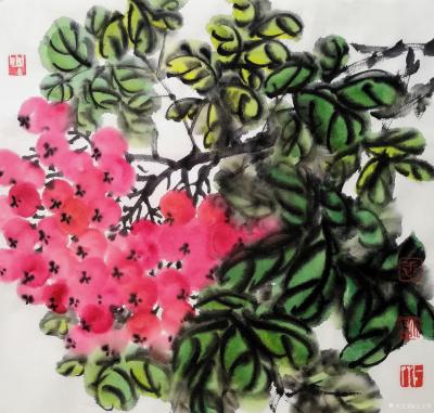 王立军日记-国画花鸟画《鸿运当头》两幅作品，请欣赏。【图1】