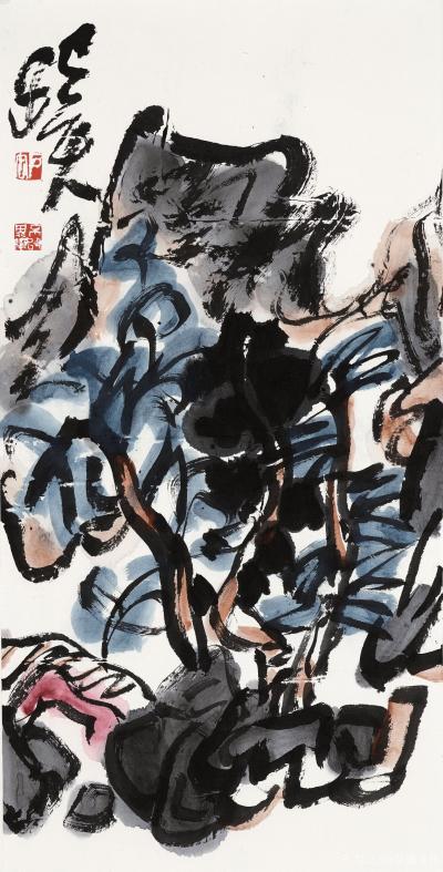 鉴藏文化日记-胡画胡说——《卅又二》图文——崔大有
画不可无理，但妙不在理。
笔墨是一种素【图23】