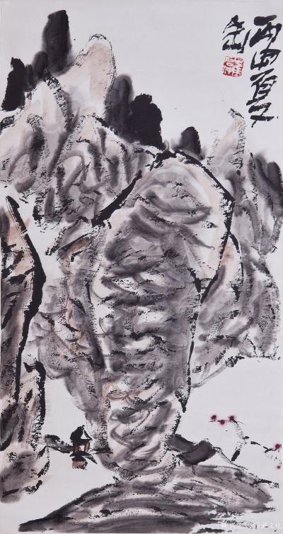 鉴藏文化收藏-崔大有（石缶）丙申年花鸟、山水画作品选【图34】