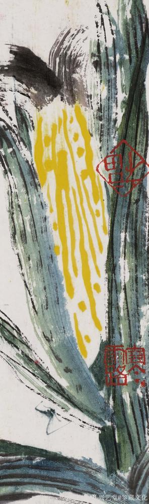 鉴藏文化收藏-崔大有，原名崔启仲，号石缶。生于1991年，江苏徐州沛县人。姑且称之为青年画家。【图27】