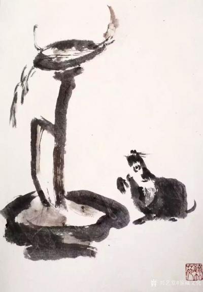 鉴藏文化收藏-崔大有，原名崔启仲，号石缶。生于1991年，江苏徐州沛县人。姑且称之为青年画家。【图2】