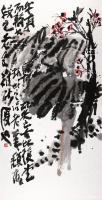 艺术家鉴藏文化收藏:作品名称：拟吴昌硕先生
类别：写意花鸟
尺寸：140：7【图0】