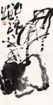 鉴藏文化藏宝-作品名称：南墙南瓜；类别：写意花鸟画；
尺寸：66:33
【图1】