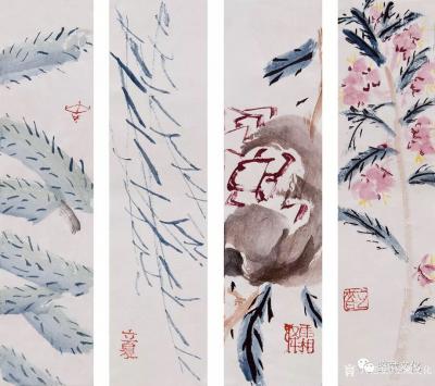 鉴藏文化日记-类别：写意花鸟画；作品名称：二十四节气册页；
尺寸：22:8:24
款识：无【图4】