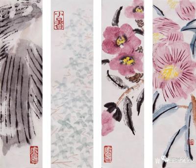 鉴藏文化日记-类别：写意花鸟画；作品名称：二十四节气册页；
尺寸：22:8:24
款识：无【图7】