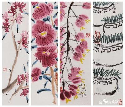 鉴藏文化日记-类别：写意花鸟画；作品名称：二十四节气册页；
尺寸：22:8:24
款识：无【图8】