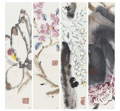 鉴藏文化日记-类别：写意花鸟画；作品名称：二十四节气册页；
尺寸：22:8:24
款识：无【图15】