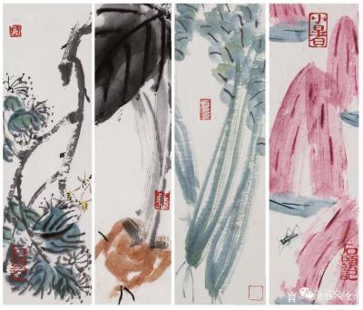 鉴藏文化日记-类别：写意花鸟画；作品名称：二十四节气册页；
尺寸：22:8:24
款识：无【图16】